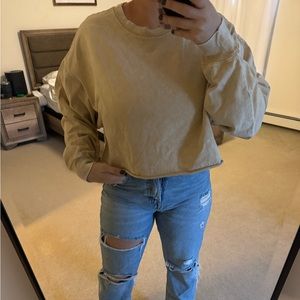Forever 21 cropped vintage long sleeve